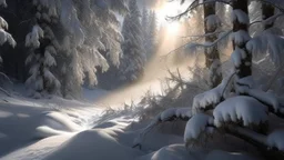 A stunning snow-covered Arafed branch glistens in the soft winter light, with the sun shining through the branches. This captivating photo by Erik Ortvad, a Shutterstock contest winner, captures the naturalism and beauty of a snowy landscape. The image portrays a peaceful scene, with a light snowfall and evergreen branches in a snowy forest setting. The wintry light creates a bright and serene atmosphere, while the pine color scheme adds to the overall beauty and tranquility of the image.