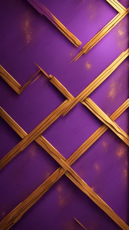 Hyper Realistic Bright-Glowing-Golden-Diagonal-Lines on rustic-purple-&-maroon wall with embers