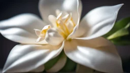 Jasmine flower, shiny paper, beautiful, exciting details, and a fantastical sister.Canon EOS Nikon D850.Cinematic shot with soft depth of field
