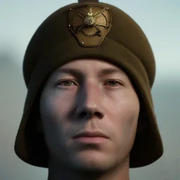 A portrait of a soldier, atmospheric,fantasy, realistic, unreal engine 5, cinematic lighting, octane render.