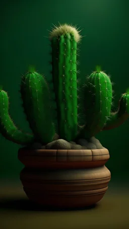 un cactus al estilo miguel angel