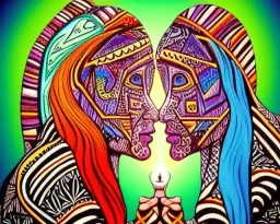 shamanic pattern soulmate lovers