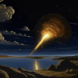 The moment of the meteorite impact 65 million years ago