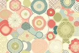 JAPANESE TRADITIONAL FORA PASTEL theme PATTERN