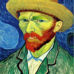 portrait of a Giant Vincent van Gogh style