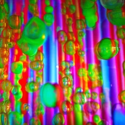 people trapped in the bubbles of a lava lamp