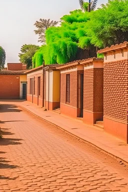 Sudan, muslim country, streets and brick homes, no people