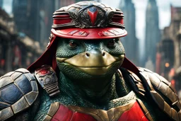 Rafael in 8k live action anime artstyle, Turtles, red custom, dynamic pose, intricate details, highly detailed, high details, detailed portrait, masterpiece,ultra detailed, ultra quality