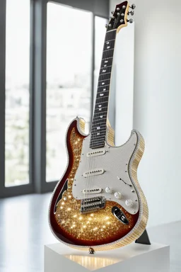 Electric Guitar made of luxury Cyristal diamonds