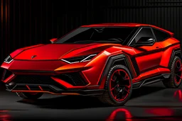 a Lamborghini Urus SUV performance black and orange