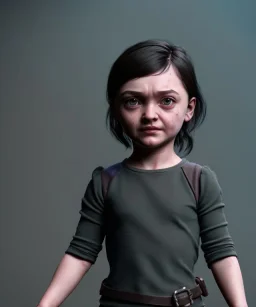 Arya stark toddler, full body, soft skin, dramatic lighting, hyper realistic