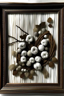 Cotton and cane art