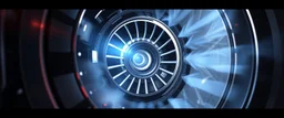 airbrush 3d rendering, Prompt:lightening inside a jet engine