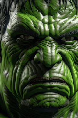 Hulk, half body, face photo realistic, hyper details, 4k, close-up, hyper detailed, sharp focus, studio photo,