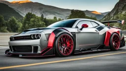 Dodge Challenger SRT MANSORY Fused with Lamborghini Veneno, Super Detailed, desktop wallpaper, 4K
