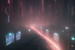 dubai at night, cyberpunk, tron, one cyborg walking, 8k, finely detailed, photo realistic