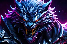 Rengar venom in 8k solo leveling shadow artstyle, hunter them, neon lights, intricate details, highly detailed, high details, detailed portrait, masterpiece,ultra detailed, ultra quality
