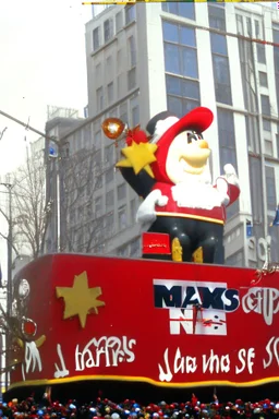 macy's day parade float of bill newton from hcr