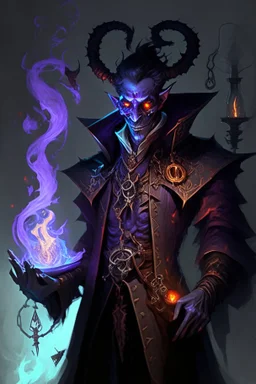 dark demon monster humanoid artificer mage alchemist aristocrat