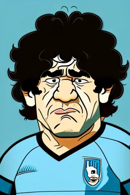 Diego Maradona cartoon 2d