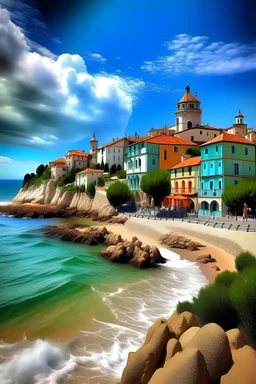 alba adriatica (Italy) like a Disney movie cover