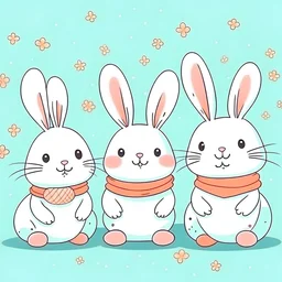 cute bunnies cartoon