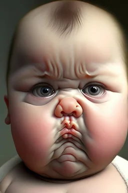 cheek fat baby realistic