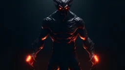 demon body light background