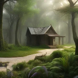 a place to chill, no humans, no animals, photorealistic