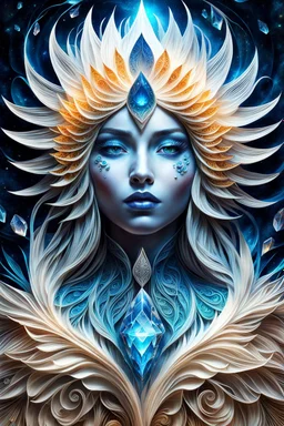 ethereal fantasy concept art of intricate paper quilled sand spirit, vibrant, beautiful crystal glass quills, hyper detailed, insane depth, gorgeous composition, chaotic but orderly, magnificent, celestial, ethereal, painterly, epic, majestic, magical, fantasy art, cover art, dreamy, magic, surreal, fantasy, digital art, wlop, artgerm and patrick nagel, ultra hd, realistic, high focus, vivid colors, by addiedigi, highly detailed.