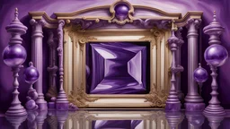 recursive reflections trompe l'oeil amethyste