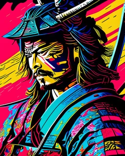 Samurai coherente Arte pop obra de arte 4k