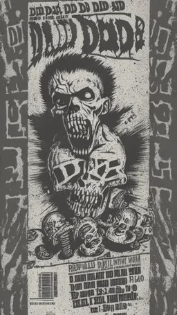 old school hardcore punk flyer