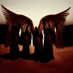 angels with burgundy wings