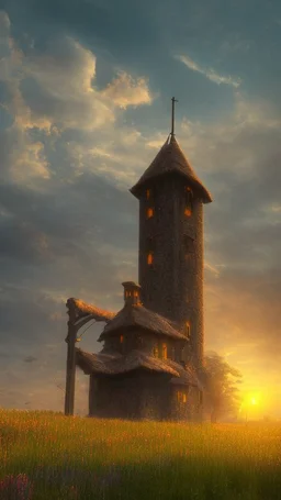 Sundown is approaching when you top a rise and see the medieval town just a few miles away across the rolling grasslands.