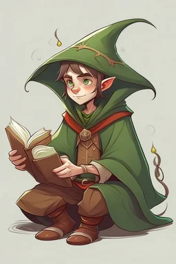 young elf student wizard