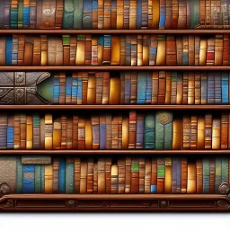 tileable game texture beautiful wooden colorful bookshelves block