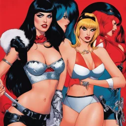 Red Sonja and Vampirella meet Betty and Veronica #3, cover by Robert Hack