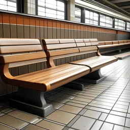 chair seat in train station