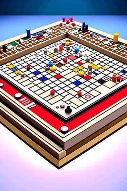 Create detailed 3D models of a board game named 'Metric' that about 'Putting aside the plot and setting, the characters and tasks have become quite challenging',with detail of parts and assmebly