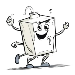 dancing milk carton cartoon