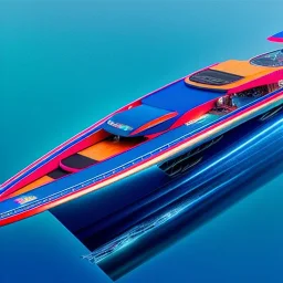 fullbody Drawing of 'sketch of SUperBoat',intricate detail,andrea bonelli,Kilian Eng,Ohrai,evan lee,Aleksandr Sidelnikov,KyuYong Eom,three quarters frontal aerial view,toned colors,16k