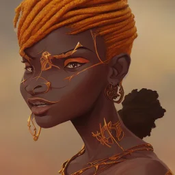 Africa goddess Oshun in the style of stefan kostic, realistic, full body, sharp focus, 8k high definition, insanely detailed, intricate, elegant, art by stanley lau and artgerm