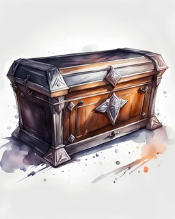 watercolor drawing of a Slavic casket, chest on a white background, Trending on Artstation, {creative commons}, fanart, AIart, {Woolitize}, by Charlie Bowater, Illustration, Color Grading, Filmic, Nikon D750, Brenizer Method, Perspective, Depth of Field, Field of View, F/2.8, Lens Flare, Tonal Colors, 8K, Full-HD, ProPhoto RGB, Perfectionism, Rim Lighting, Natural Lighting, Soft Lighting, Acc