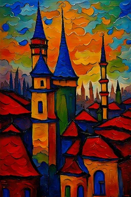 Prompt: Istanbul fantasy dream color oil impasto clean expressive --s 20 --no birds