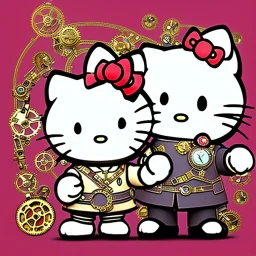 Hello kitty style steampunk