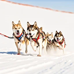 Sled Dog Race on Mars