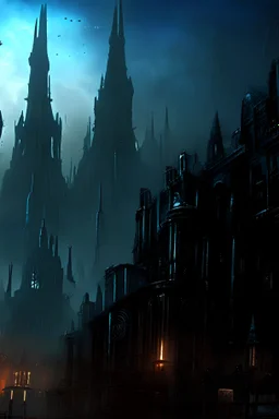 gotic city pc wallpaper