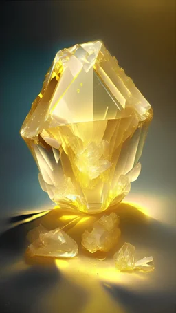magic light yellow cristal