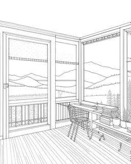 Bringing the Outdoors Inside, coloring page.